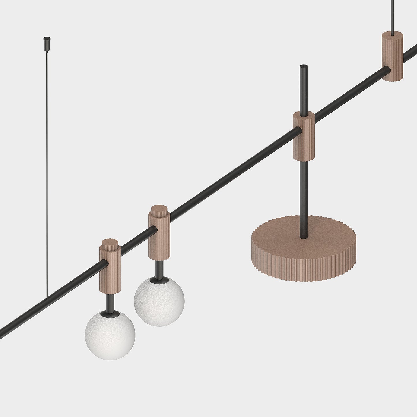 Retro Future + Disc Chandelier 180