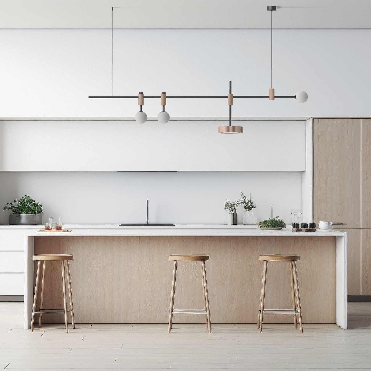 Retro Future + Disc Chandelier 180