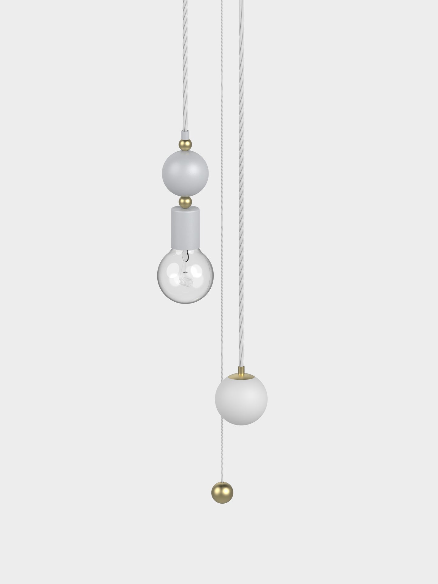 Jewels and Beads Pendant lamp V1+v5 with Pull switch