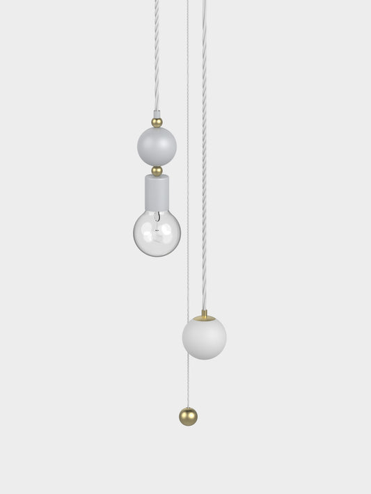 Jewels and Beads Pendant lamp V1+v5 with Pull switch