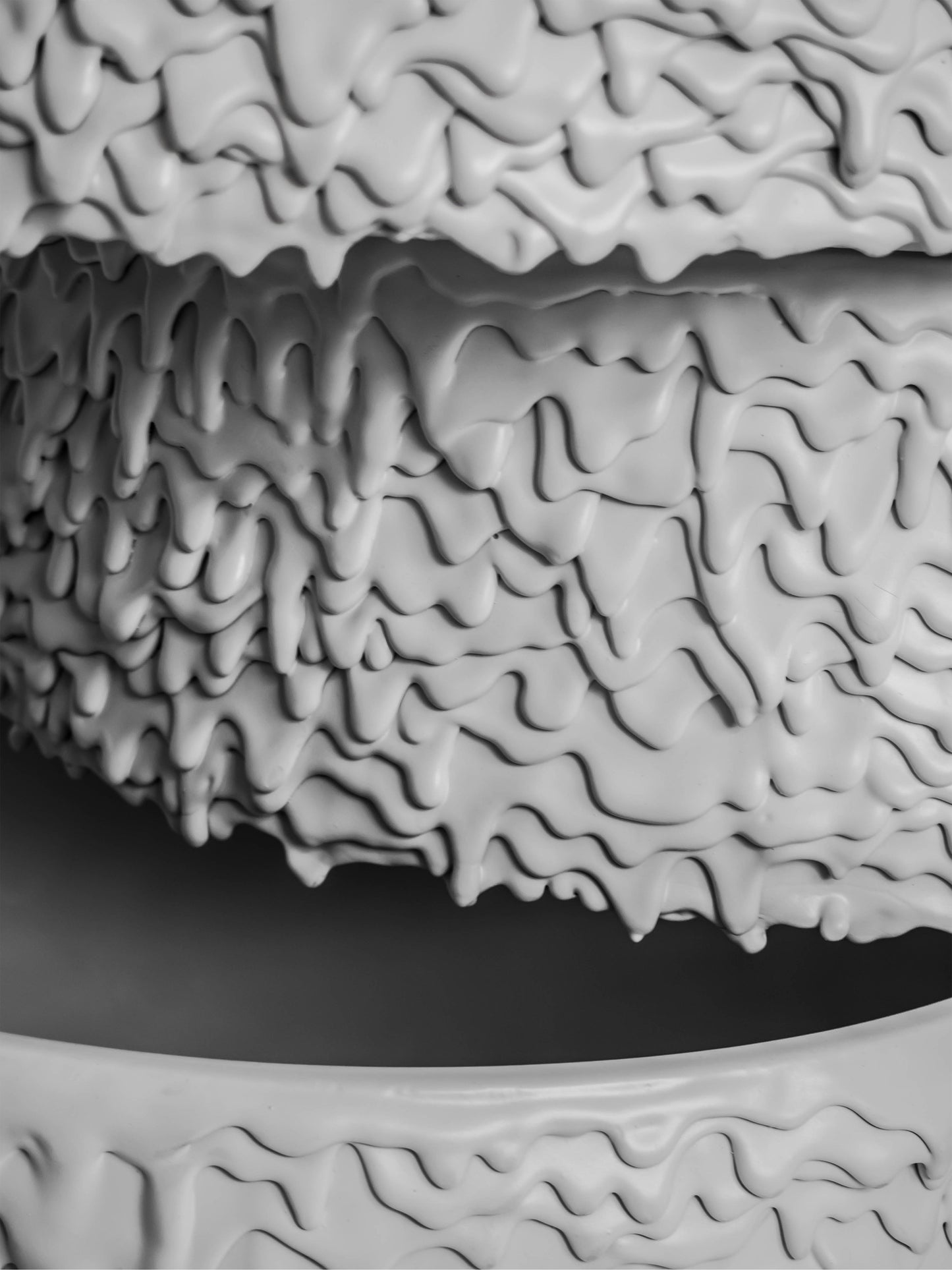 White Melting Side Table