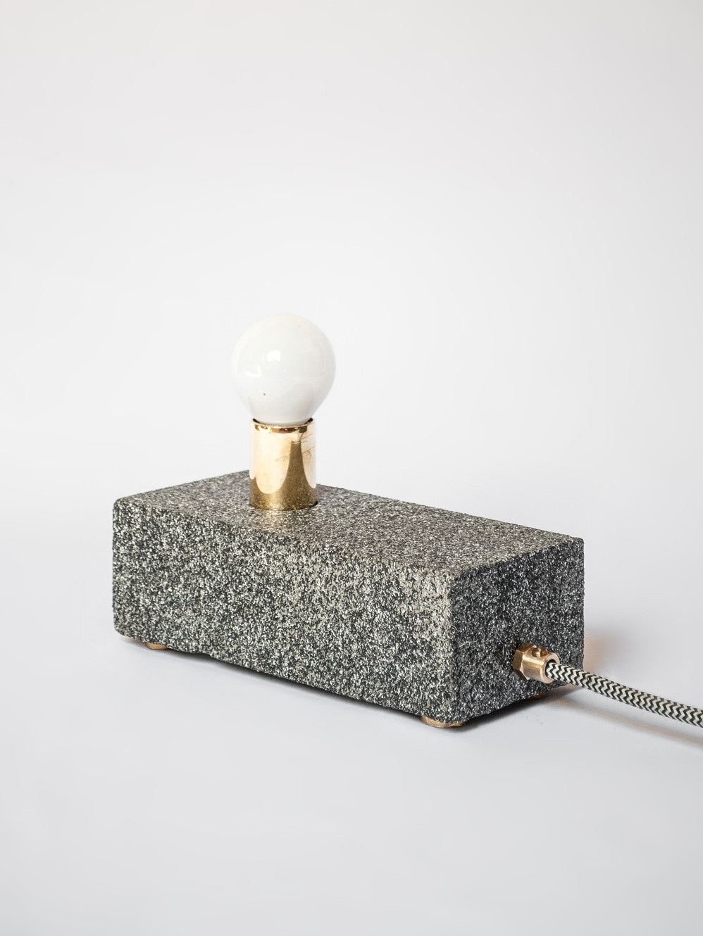 Concrete Brick Lamp with Granite Finish