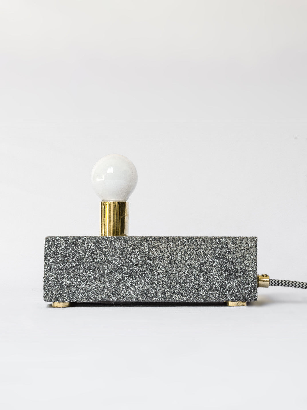 Concrete Brick Lamp with Granite Finish