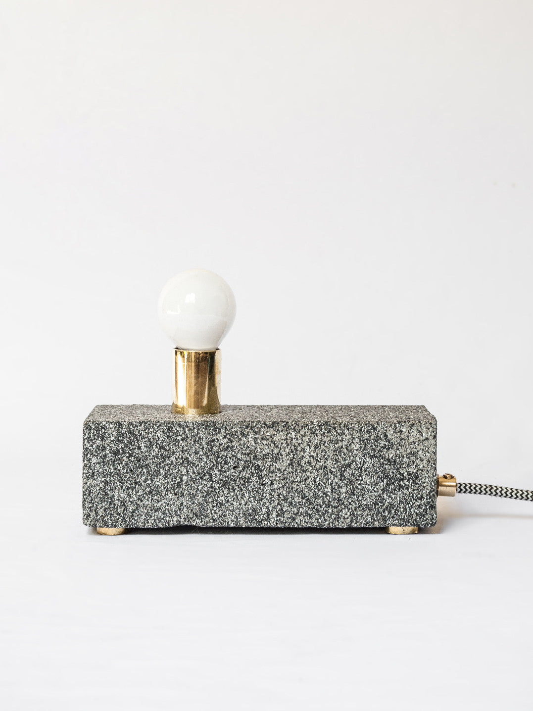 Concrete Brick Lamp with Granite Finish