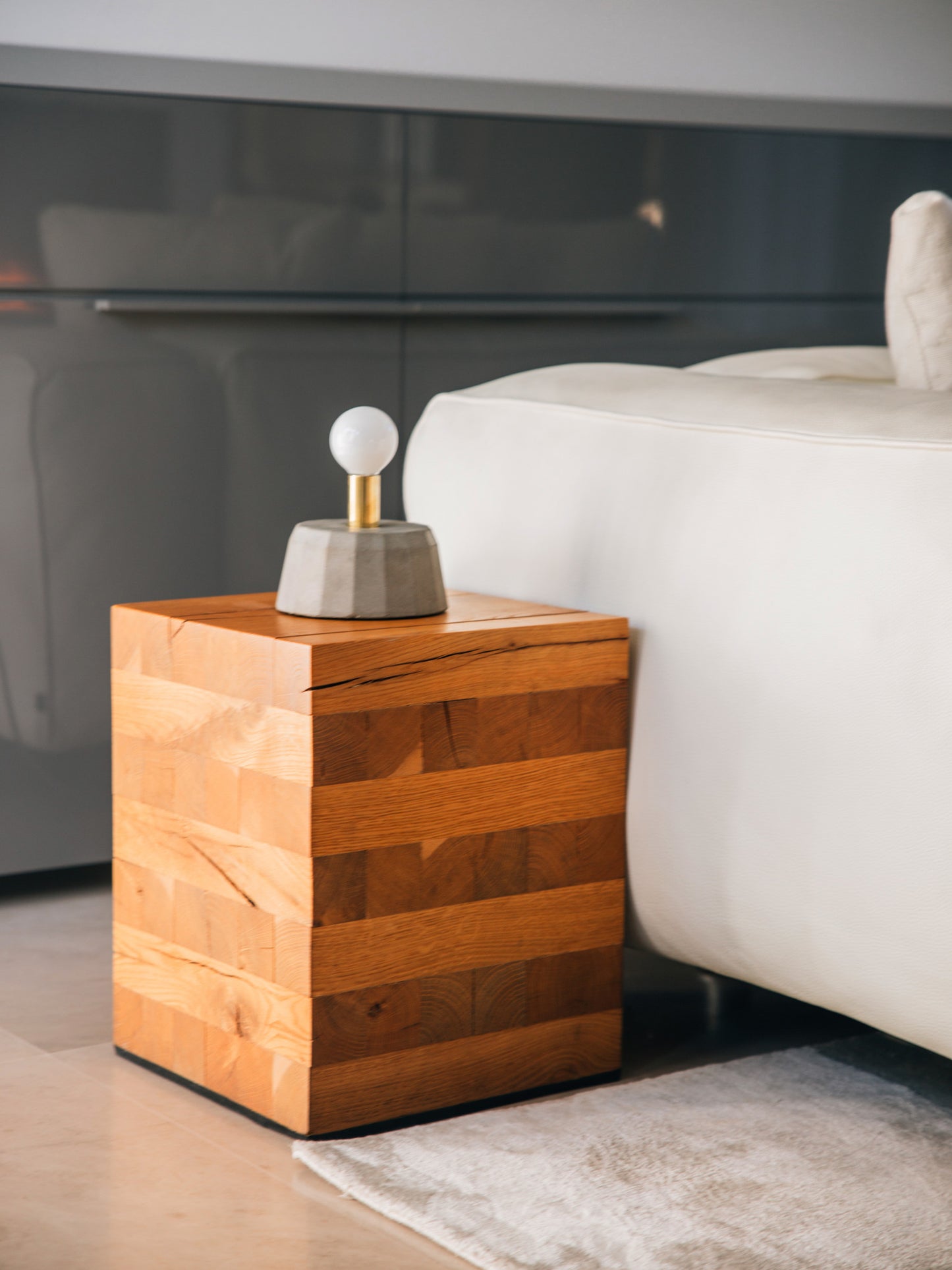 Concrete Cake Lamp