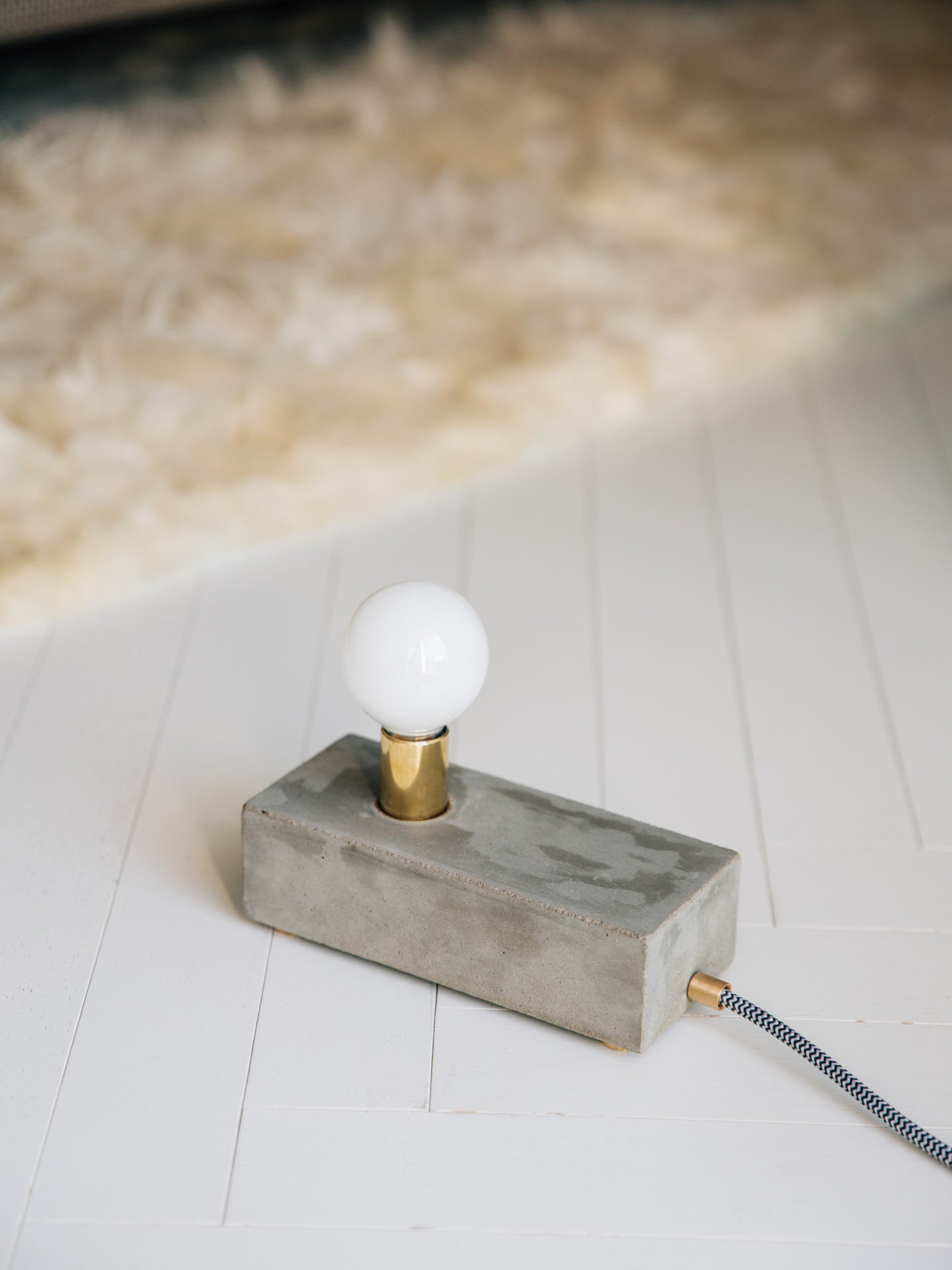 concrete table lamp